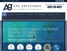 Tablet Screenshot of anngottesmanlaw.com